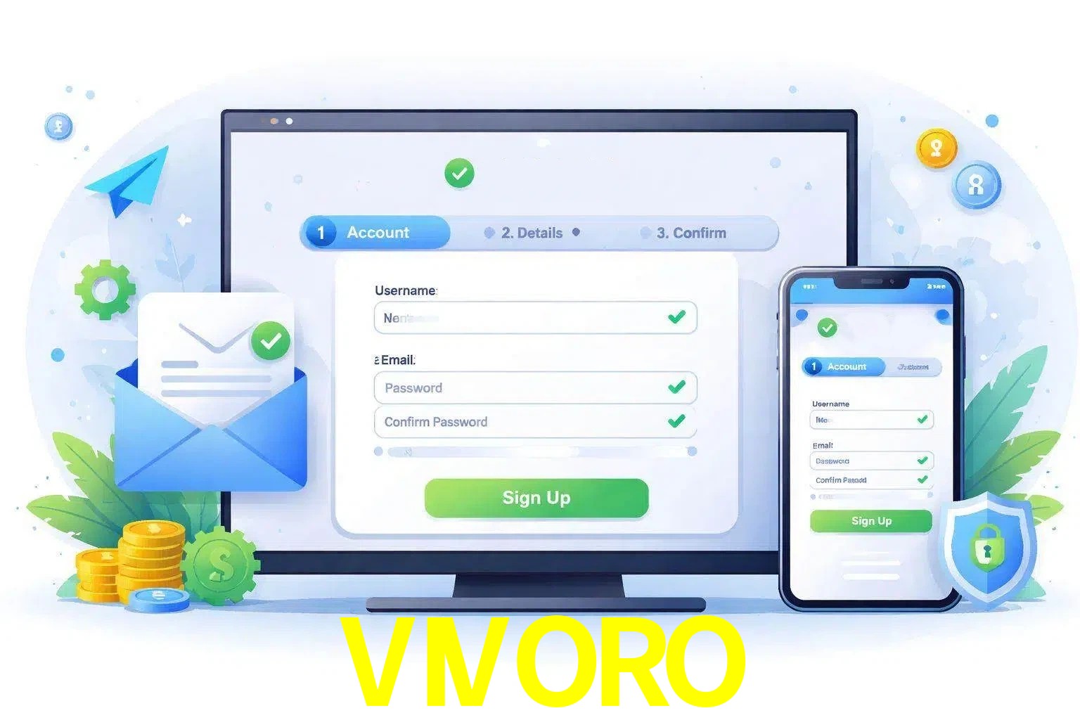 Registro de nuevo usuario y configuración de cuenta VIVORO