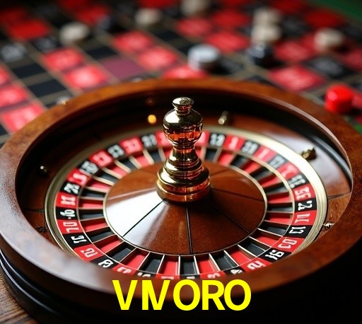 Escena dinámica inspirada en casino con iluminación VIVORO, cartas, fichas e íconos de juegos digitales en un espacio moderno de juegos.